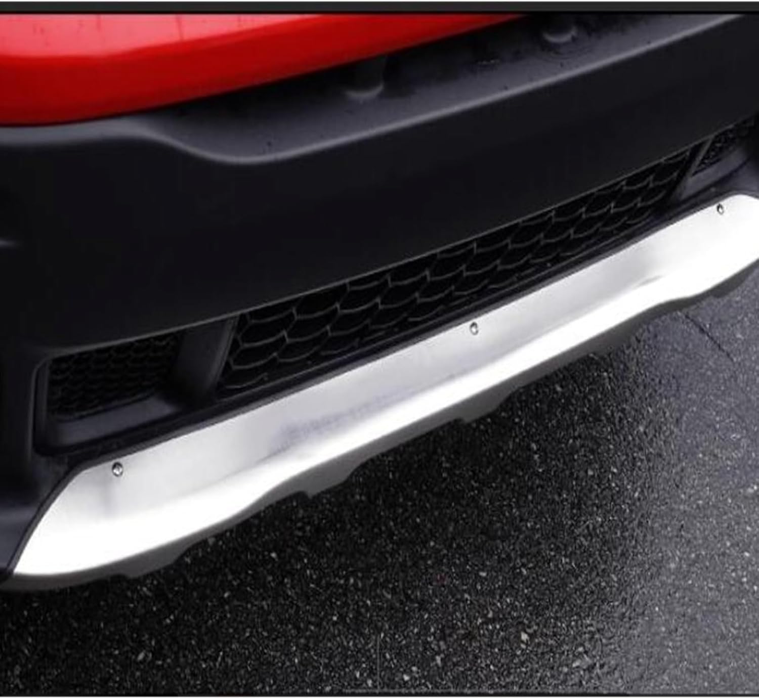 LINGYUE Front+Rear Bumpers Car Accessories Car Bumper Protector Guard Skid Plate Stainless Steel Compatible for Jeep Renegade 1.4T 2016 2017 Bumper Bracket(1)