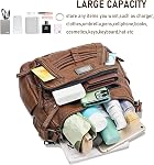 WITERY Crossboby Bags for Women Soft PU Leather Multi-Pocket Shoulder Bag Medium Size Crossbody Purse Handbags Pocketbooks