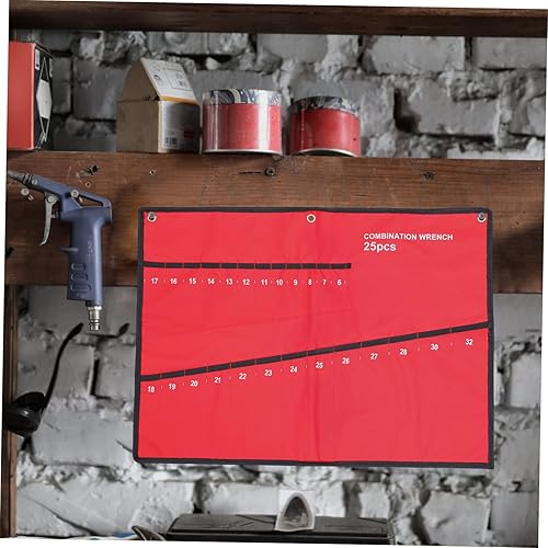 Miniatura 8 de BESTOYARD Bolsa de llaves 3 unids bolso genérico pequeño soporte pequeño kit de herramientas organizador de llaves combinación llave bolsa de