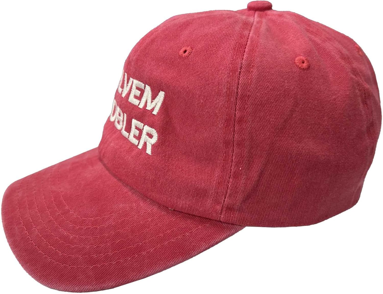 Altru Apparel Embroidered Cap & Hat | SOLVEM PROBLER Hats | Vintage Caps for Mens & Women | Black Sweatband Fitted Hat |