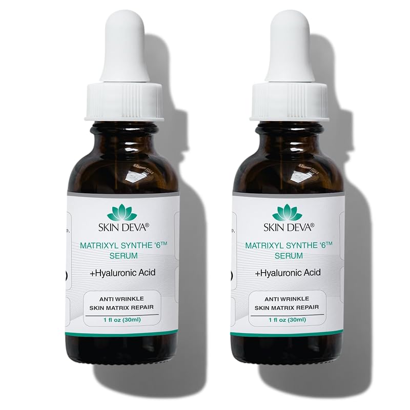 Sérum facial SKIN DEVA com Matrixyl Synthe 6 e ácido hialurônico, Pacote com 2
