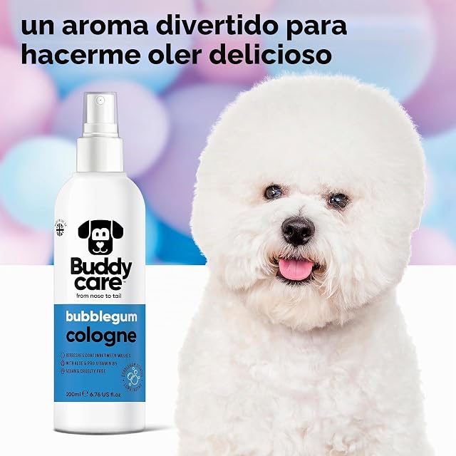Foto 3 de 6 de Buddycare Colonia para perros - Chicle - Colonia para perros con aroma dulce y juguetón