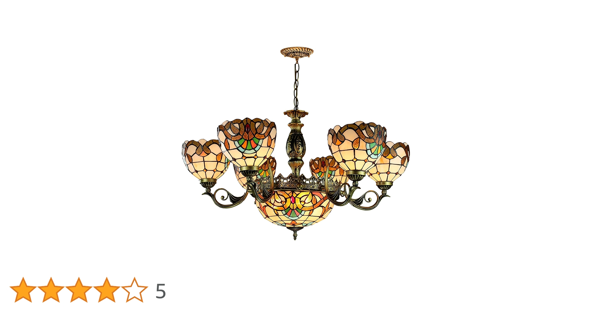 Tiffany Style Chandeliers Victorian Stained Glass Ceiling
