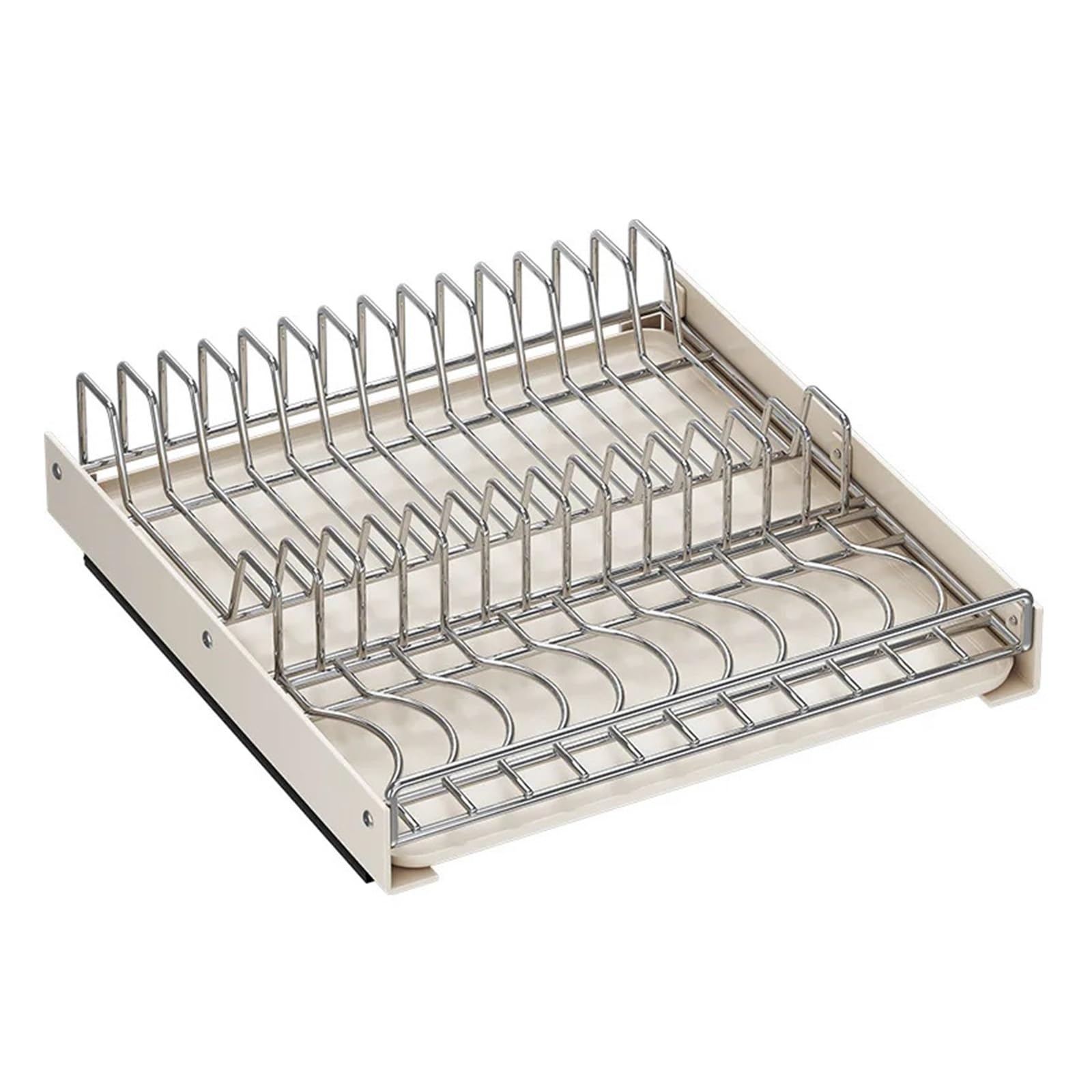 Cesta de almacenamiento expandible, estante de acero inoxidable, cajón extraíble para debajo del fregadero, ahorro de espacio en la cocina, solución de almacenamiento para el hogar