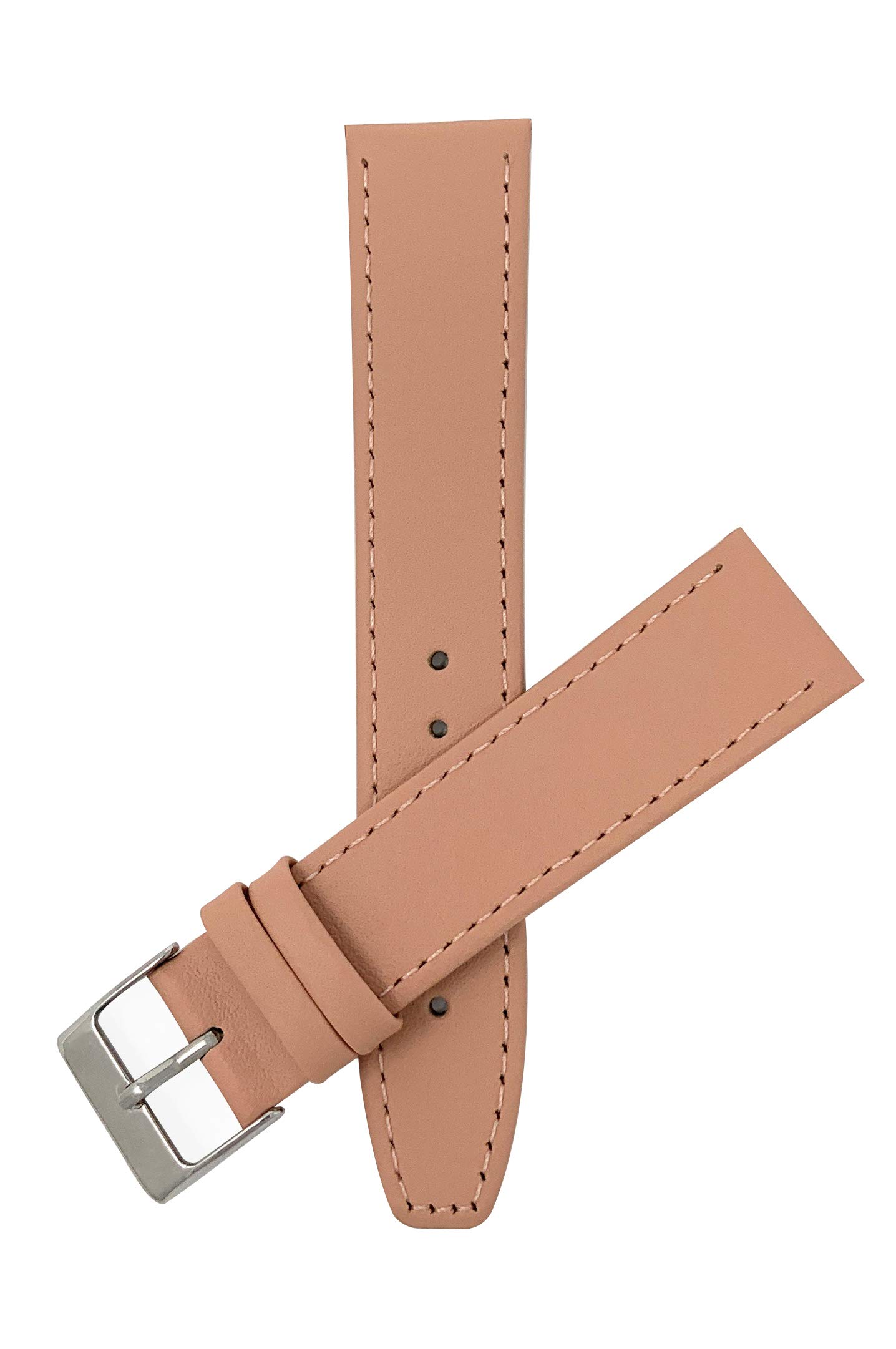 Bandini Leather Watch Band Strap - Classic - Slim - 2 Colors (With or Without Stitch) - 6mm, 8mm, 10mm, 12mm, 14mm, 16mm, 18mm, 20mm (Also comes in