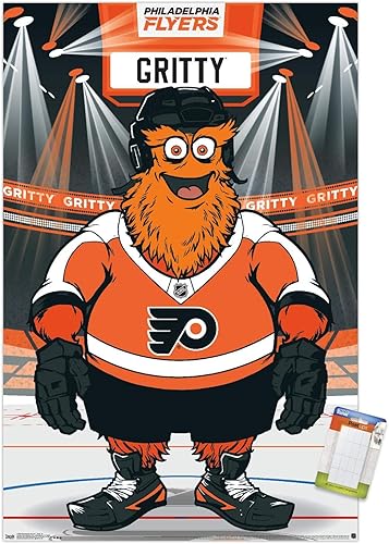 Miniatura 15 de Trends International NHL Philadelphia Flyers - Póster de pared Gritty 19, 22.375 x 34 pulgadas, versión sin marco