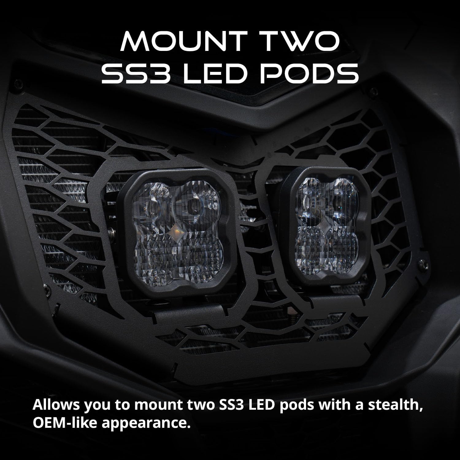 Diode Dynamics Stage Series LED Grille Kit compatible with Can-Am Maverick 2017-2025, None Bracket Only