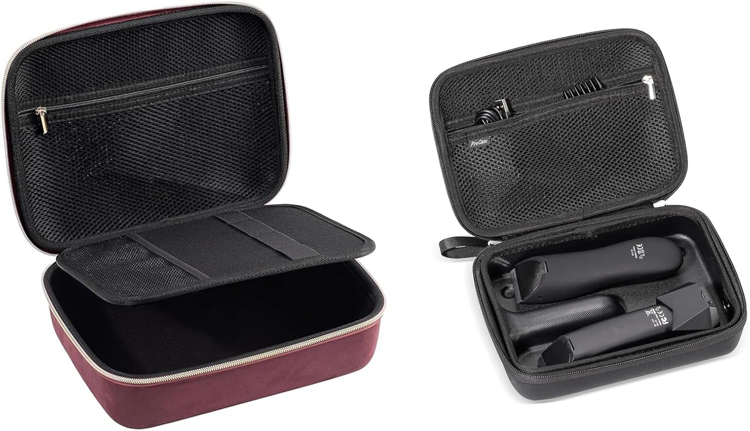 ProCase Hard Travel Case for Hair Clippers Bundle with Hard Case for Meridian Trimmer and Shaver