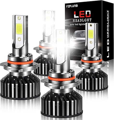 FZPJJNB Compatible con Honda CIVIC (2004-2015), bombillas LED para faros delanteros, haz alto 9005HB3 + haz bajo 9006HB4, Plug and Play, 6000K