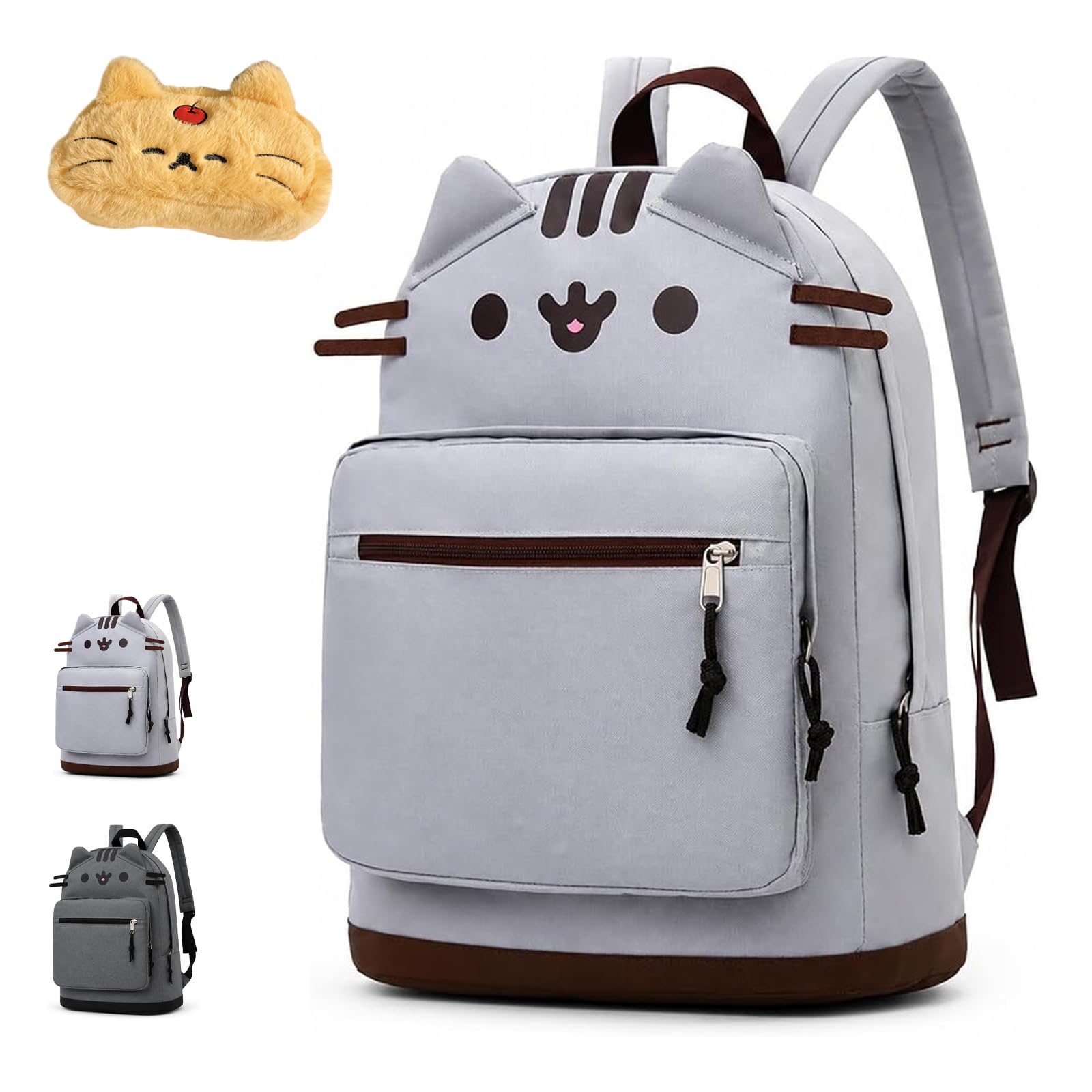 Süßer Katzenohren Rucksack (Gray)