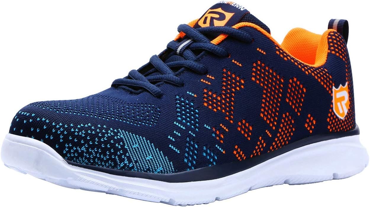 DYKHMILY Work Steel Toe Shoes for Men and Women Lightweight and