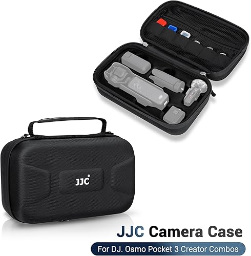 Miniatura 2 de Funda rígida OSMO Pocket 3, bolsa de protección portátil de EVA con correa larga de 53.54 pulgadas y 3 fundas para tarjetas MicroSD para DJI OSMO