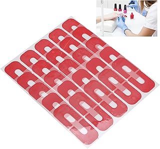 Nail Polish Protector, 5 Sheets 50 Piece Nail Polish Guards for Fingers U-Shape Tape Disposable Peel Off Nail Tapes Skin B...