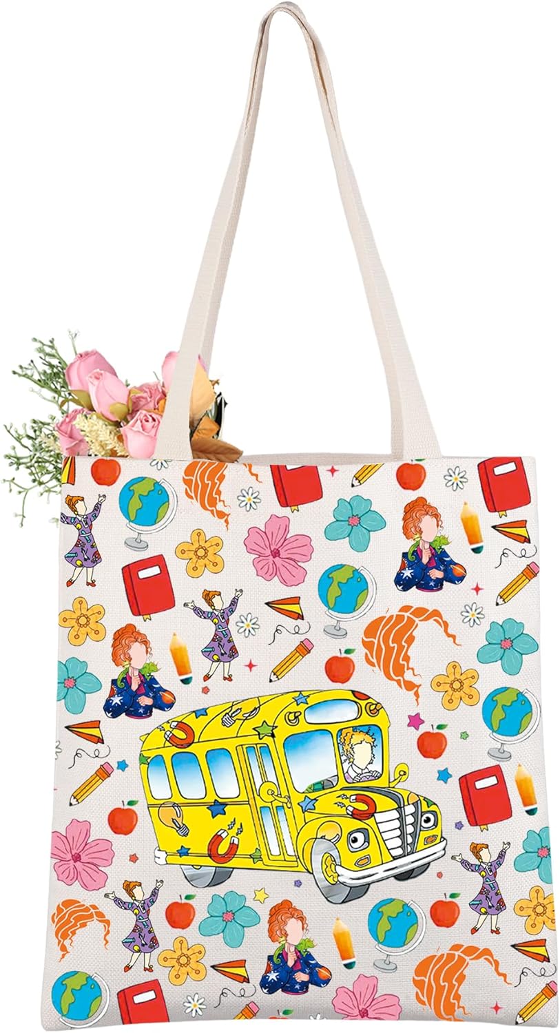 CMNIM Book Character Tote Bag Fans Gifts for Teacher Principal Driver Educator Librarian Tote