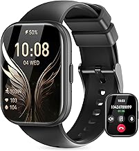 Sponsored You’re seeing this ad based on the product’s relevance to your search query.Learn more about this advertisement Miecgth Women's Smartwatch with Phone Function 1.75 Inch Touchscreen Fitness Tracker Smartwatch Heart Rate IP68 Menstrual Cycle 120+ Sports Modes Sleep Monitor SpO2 for iOS & Android (Black)