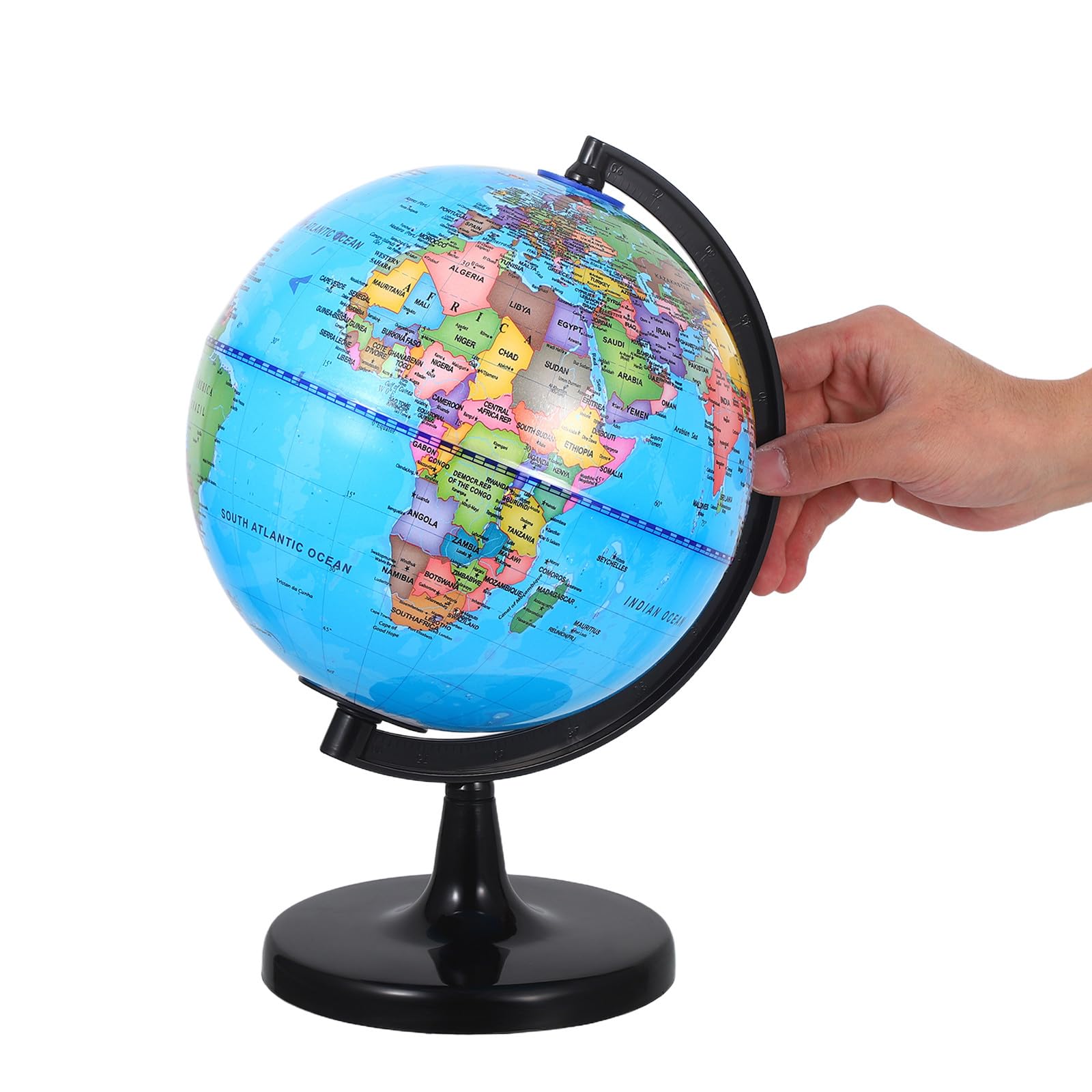 PACKOVE Mappamondo Interattivo Educativo per Ragazzo Ragazza e Adulti con Design Interattivo e Dimensioni Adatte, Realizzato in Plastico per Casa e Scrivania