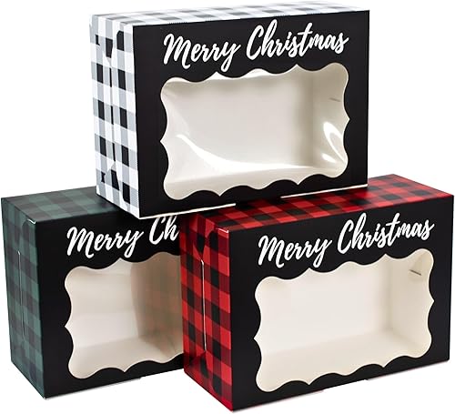 Miniatura 34 de Perfect Occasion Cajas de galletas de lunares, paquete de 12 unidades, cajas de galletas de lunares pastel con ventana, para Pascua, cumpleaños