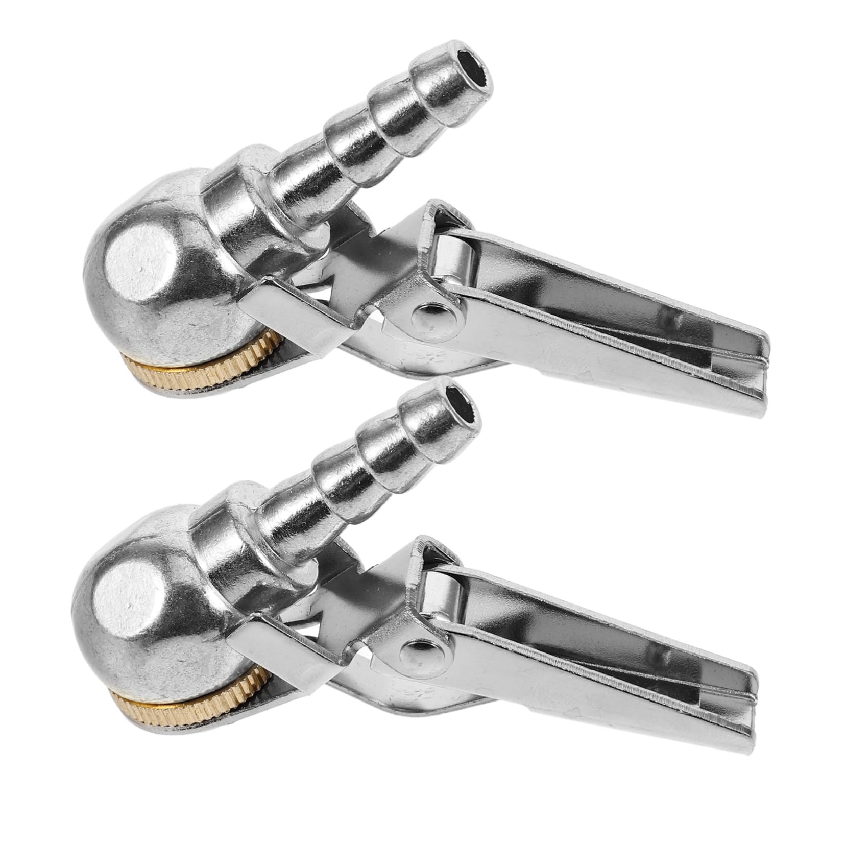 SOLUSTRE 2pcs Tire Air Chuck Adapters Quick Connect Tire Inflator Nozzles Secure Locking Mechanism Efficient Inflation