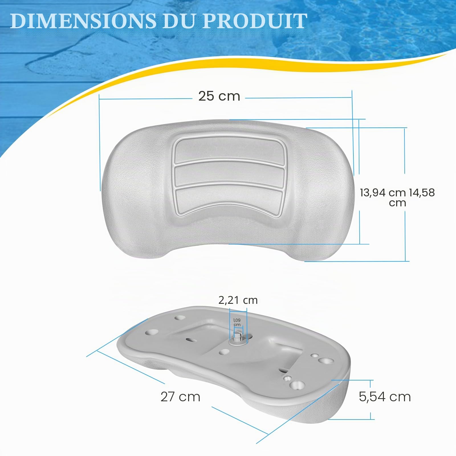 Camoo 6472-966 Coussin de rechange pour spas, convient pour spas Sundance série 780 2007-2017, ancienne pièce 6455-469