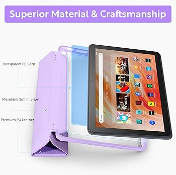 Amazon.com: Slim Case for Kindle Fire HD 10 & Fire HD 10 Kid