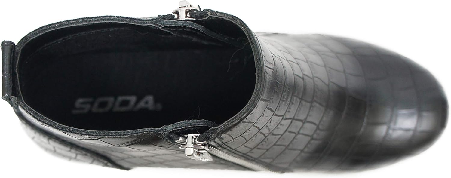 Soda Womens Taylor Nubuck Hight Top Slip On Fashion Sneakers - Image 5