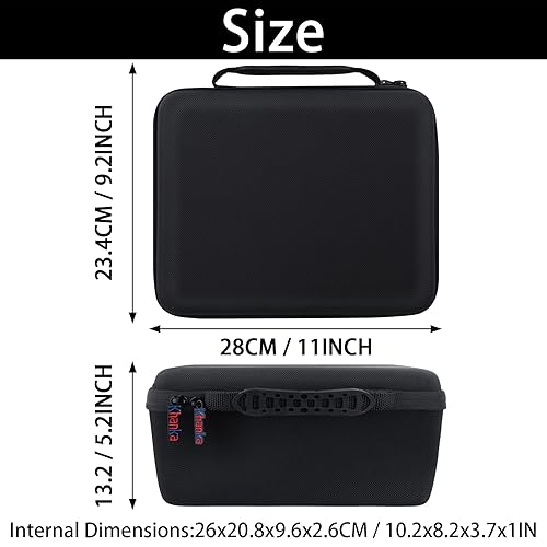 Miniatura 4 de khanka Funda rígida de transporte para Meta Quest 3Oculus Meta Quest 3s Caja de almacenamiento de viaje EVA a prueba de golpes compatible con