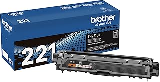 Brother Genuine Standard Yield Toner Cartridge, TN221BK, Replacement Black Toner, Page Yield Upto 2,500 Pages, Amazon Dash Replenishment Cartridge, TN221