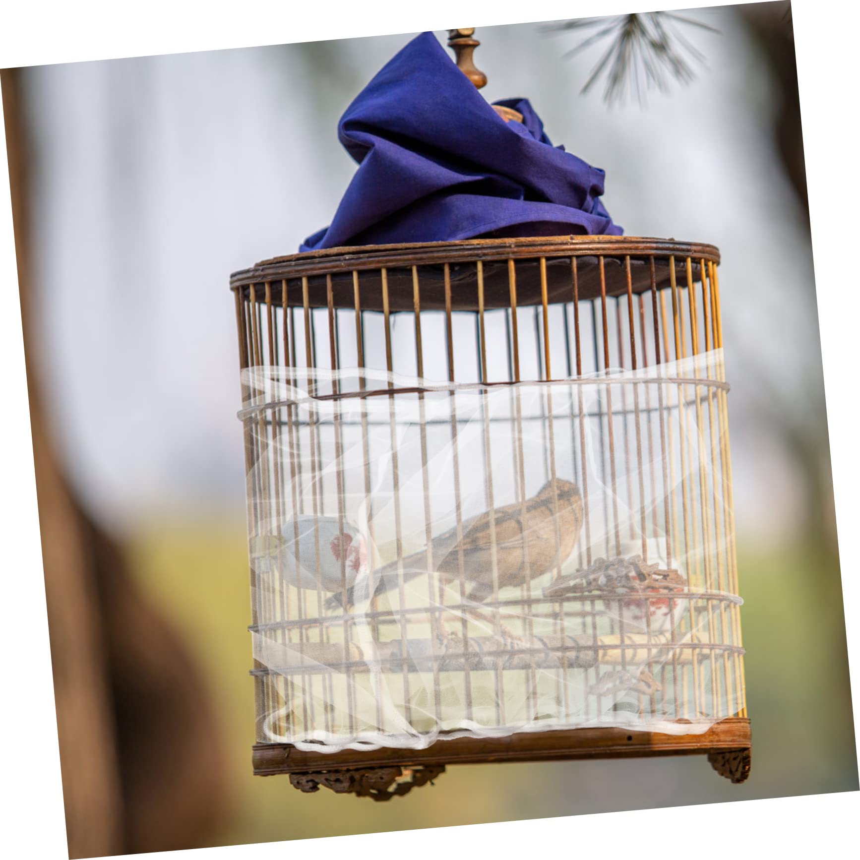 HANABASS Bird Cage Protector Bird Cage Mesh Cover Outdoor Chair Covers Quick Dry Elastic Fit