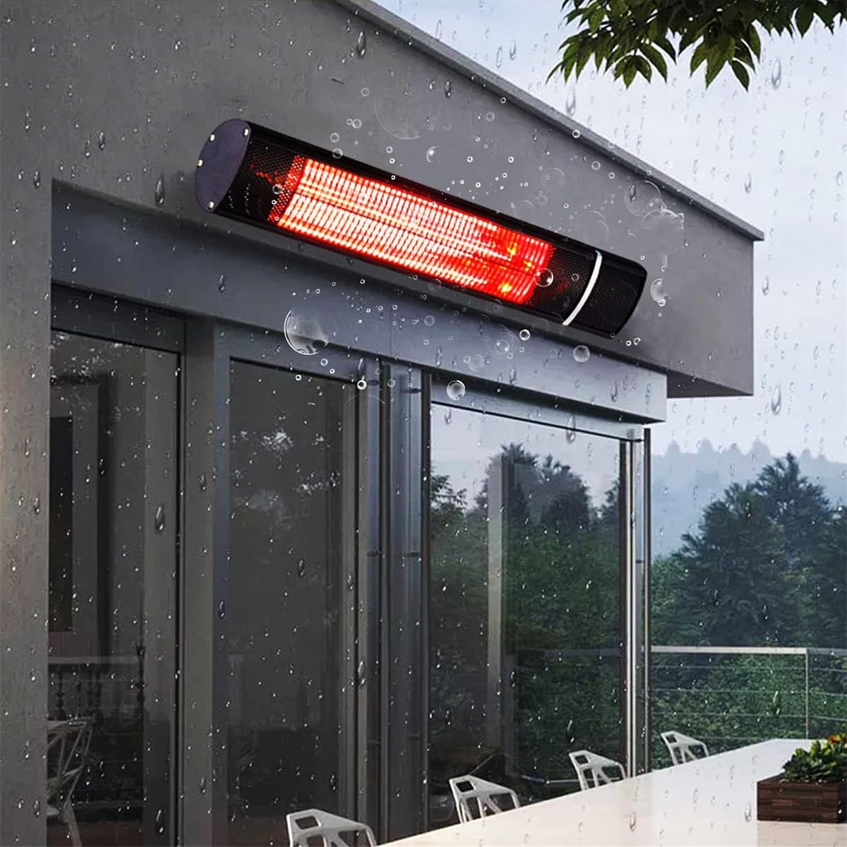 Funda Impermeable Para Calefactor De Patio De 61x96.5 Cm – Tela 190T Plateada, Resistente A Desgarros, Sol Y Viento, Fácil De Poner Y Limpiar
