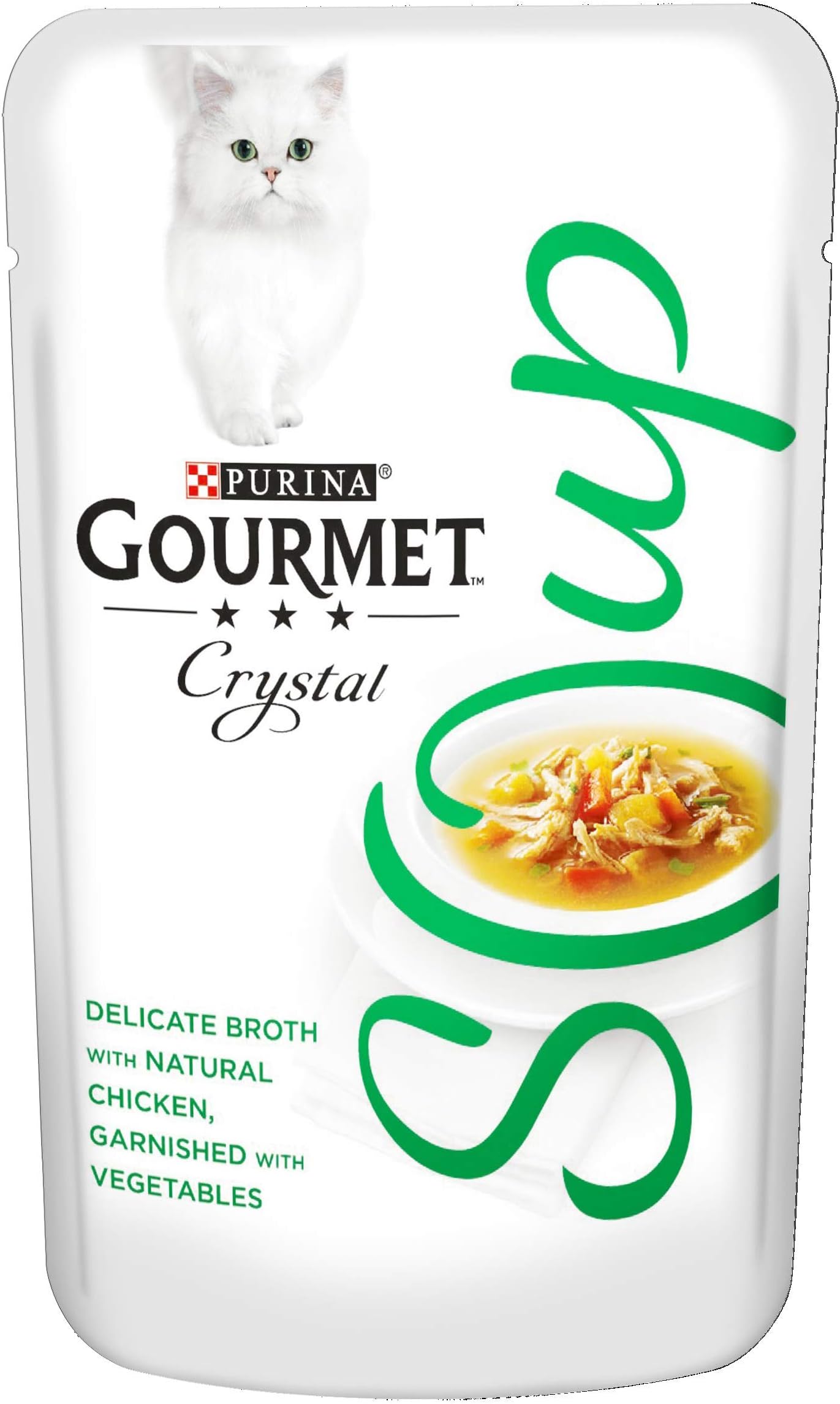 Gourmet Wet Cat Food Soup Chicken & Veg 1x40g (Single Pouch)