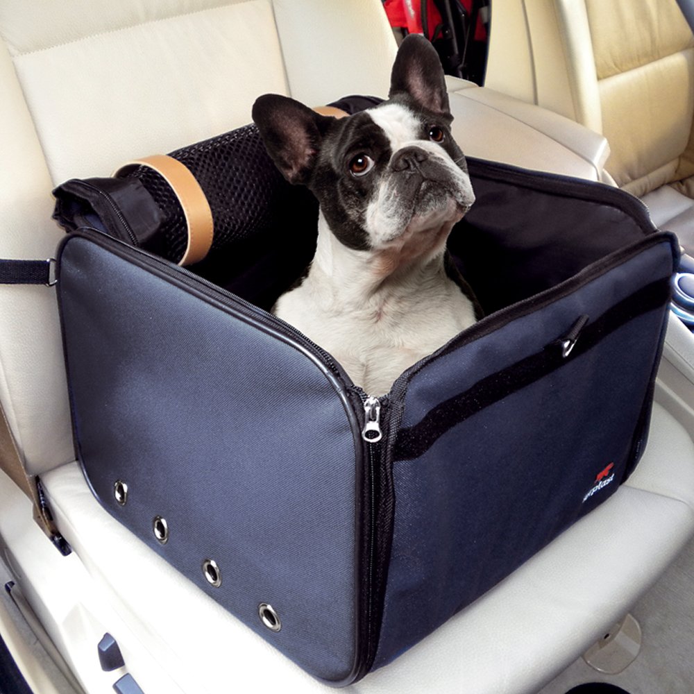 Ferplast Transportin Gato Arca, Transportín Perro, Transportin Perro Pequeño, Apertura Amplia, Plegable, Asas Ajustable, Correa de Seguridad, Máx. 8 kg, 38 x 38 xh 29 cm