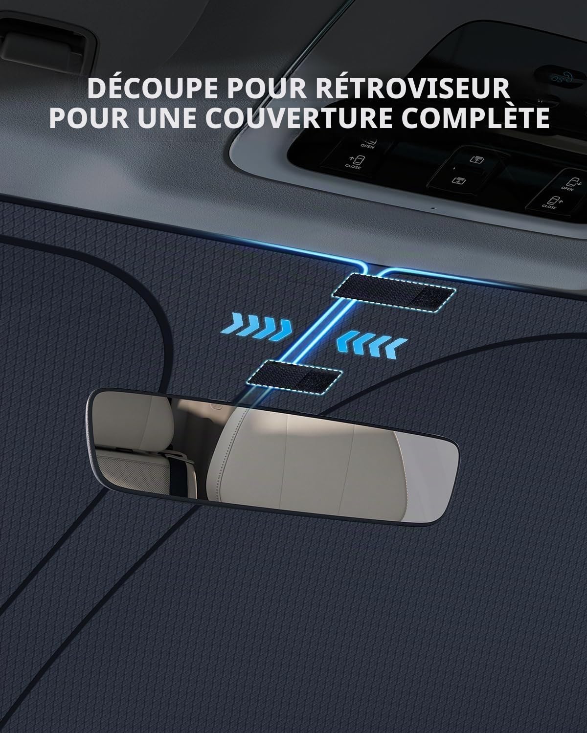 [Amélioré] Pare-Soleil pour Pare-Brise BMW 5er G30 G31 G38 X3 G45 X1 F48, Parasol de Voiture Pliable Bloque Les Rayons UV & Chaleur, Protection Solaire Accessoire Été