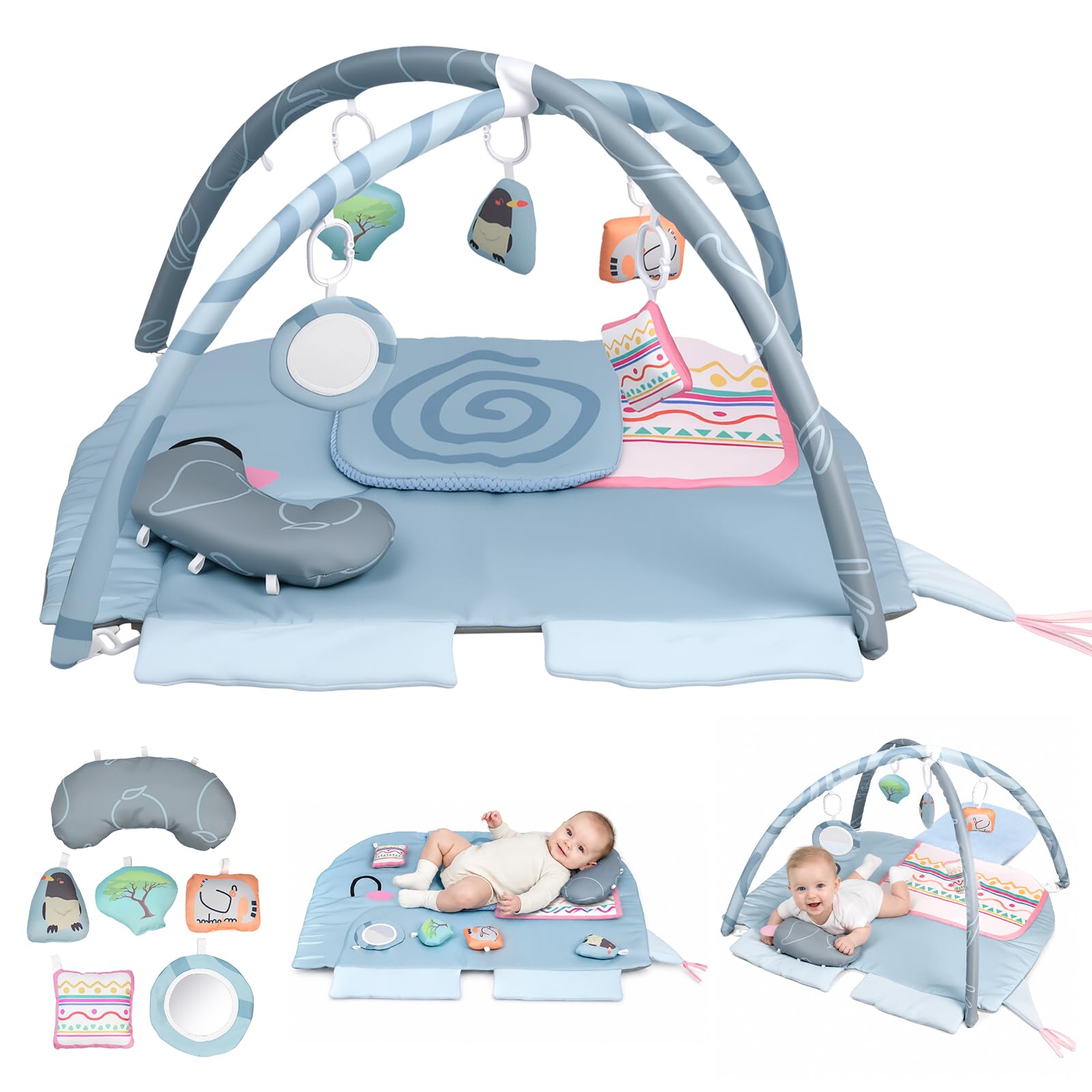 Luvore Baby Play Mat, Activity Play Gym, Elephant Shape