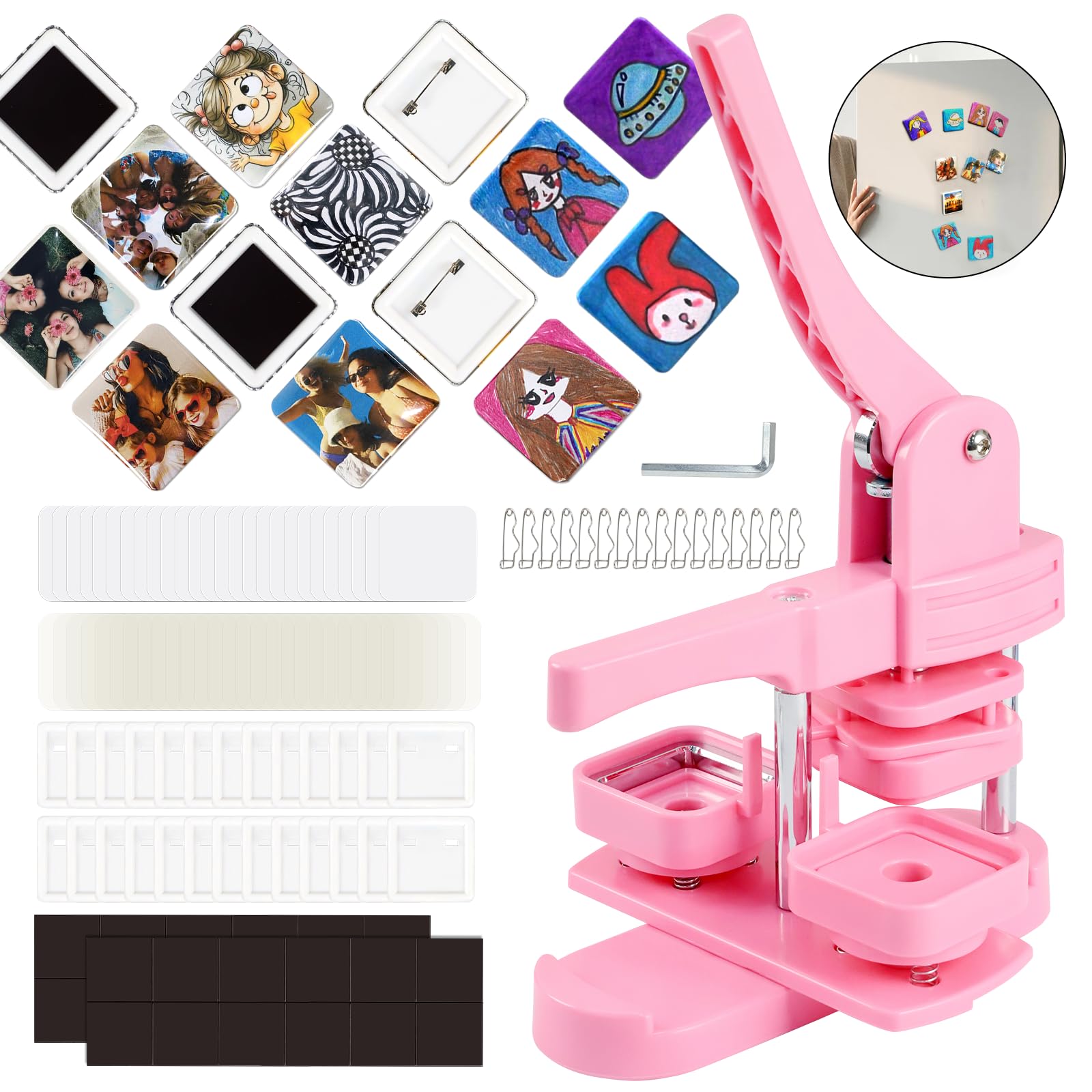 Photo 1 of Goodcrafter 50mm Square Button & Magnet Maker Kit