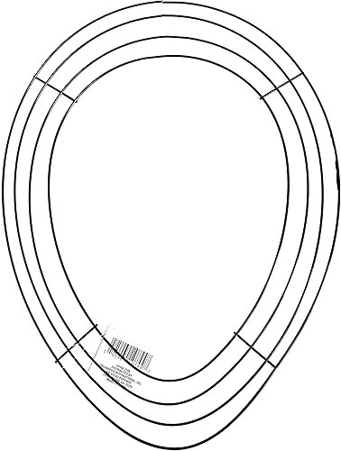 Miniatura 3 de CABE 314666 - Corona de alambre en forma de huevo, paquete de 3 unidades de 15.3 x 12 pulgadas cada uno (paquete con Tingamajig), arreglo floral de