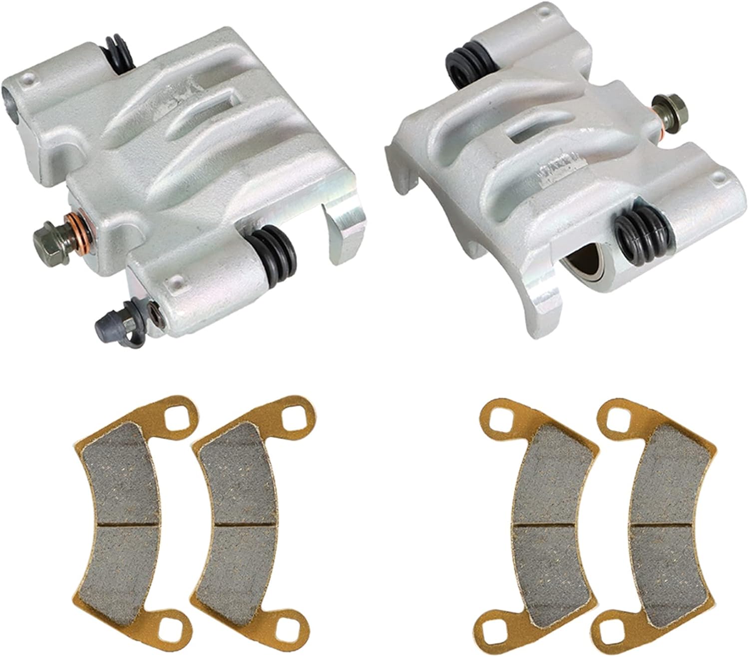 Front Left and Right Brake Calipers with Pads Replacement for Polaris Ranger 500 570 800 900 1000 Crew XP 1911283 1911284 1912255 1912256 1912134 1912135