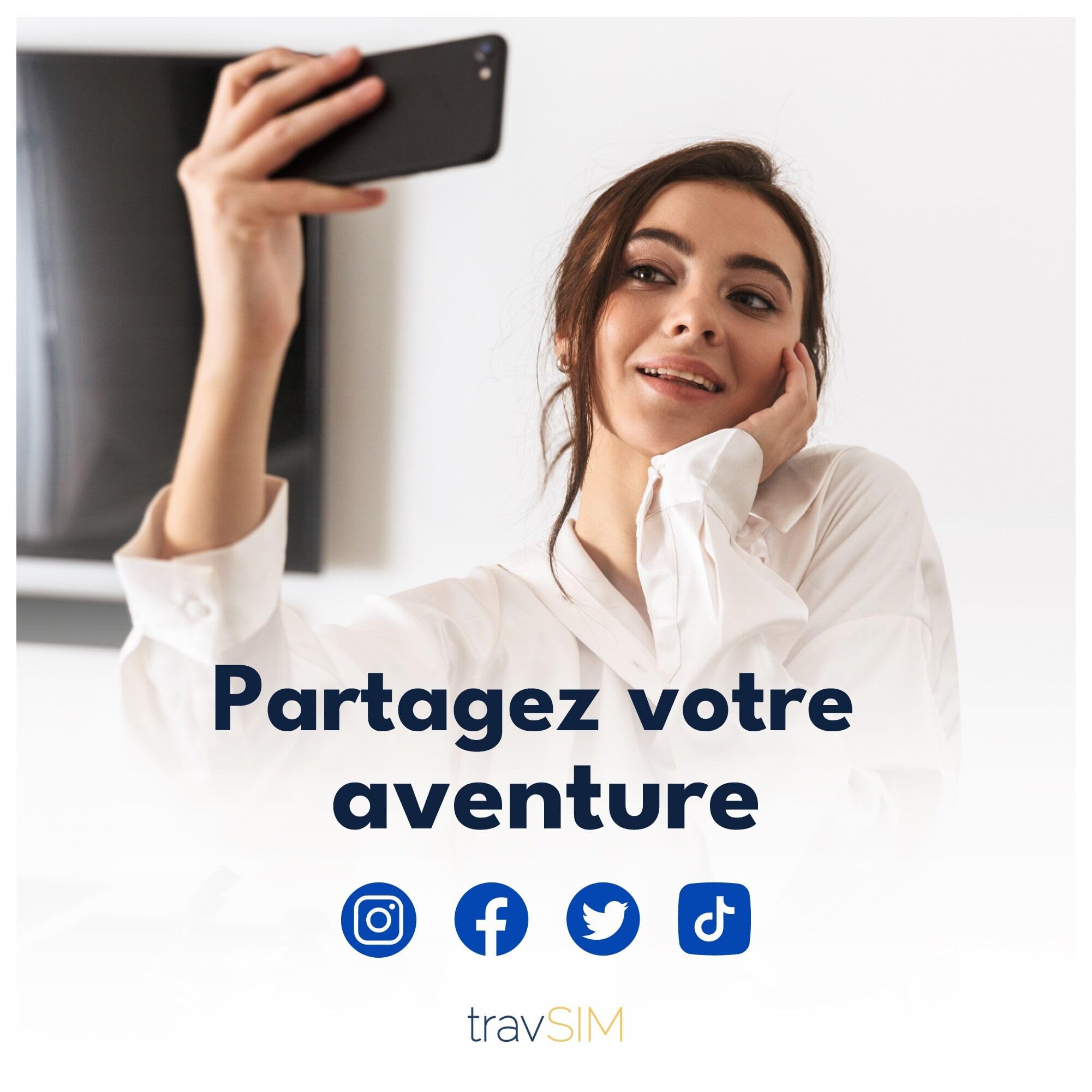 Carte SIM travSIM Europe Internet | 15 Jours - 10 Go | Carte SIM Europe, Allemagne, France, Espagne, Italie et Plus Encore | Accès à Google, Facebook, Whatsapp et Plus Encore | 0 Frais d'itinérance