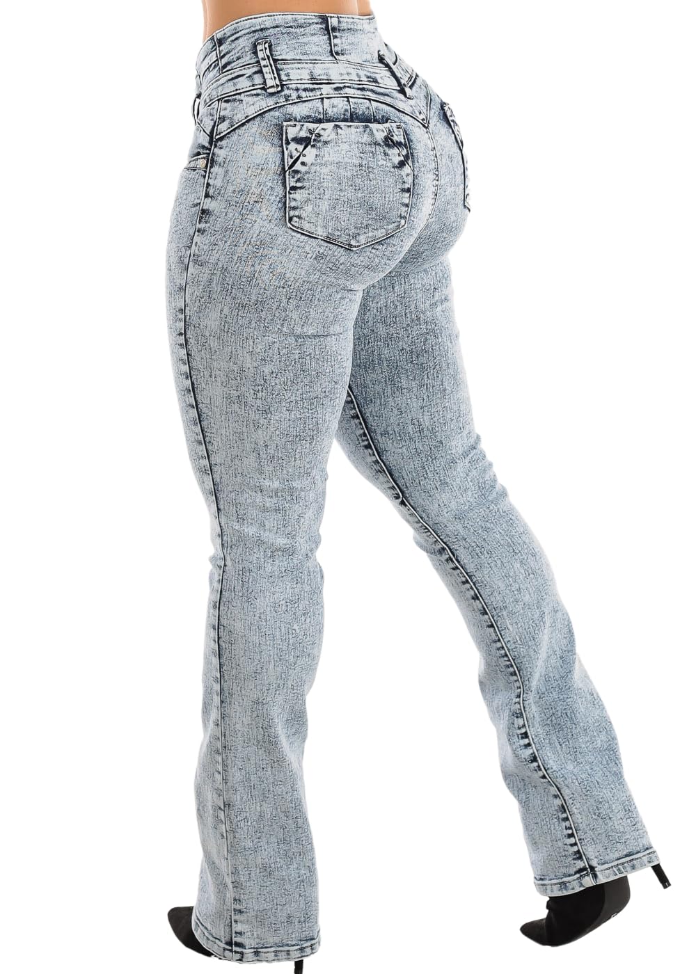Moda Xpress Women's Butt Lifting High Waisted Bootcut Jeans