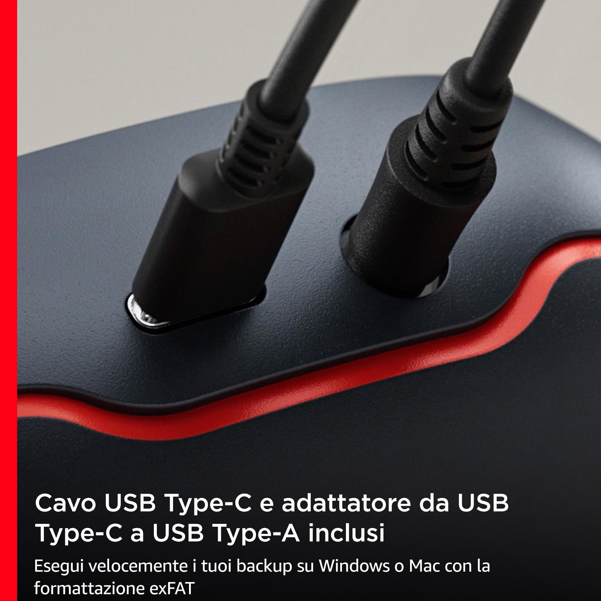 SanDisk Desk Drive SSD 8TB Desktop SSD Esterno compatibile con Windows e Mac backup automatici velocità fino a 1000 MB/s Unità a Stato Solido ad Alta Capacità Formattato exFATUSB-C USB 3.2 Gen 2