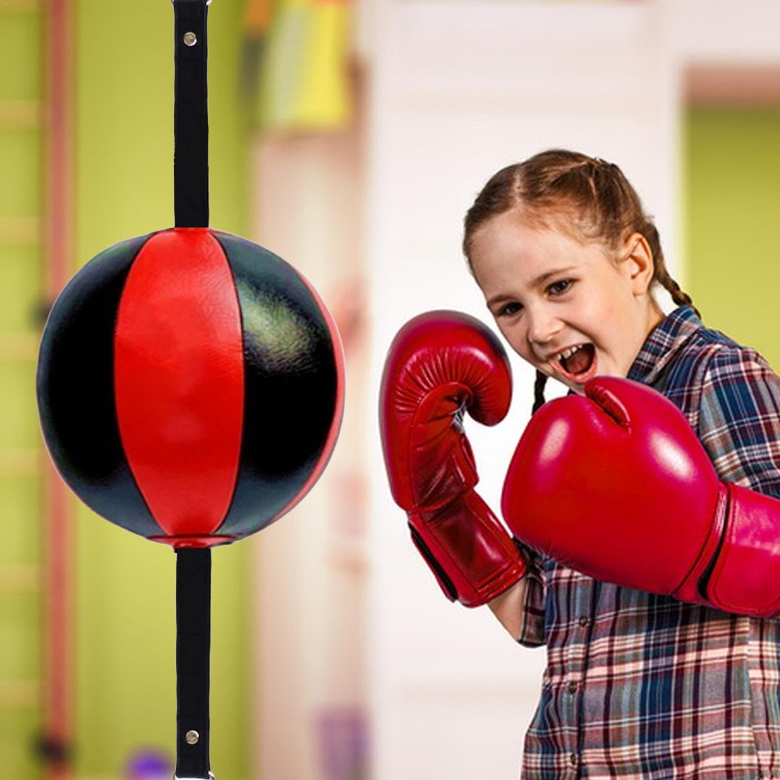 Double End Speed Ball, Striking Punching Bag, Gym Speed Boxing Bags, Boxing Double End Ball, Sturdy Gym Accessories, Boxing Training Equipment for Reaction and Agility, Perfect to Use at Gym