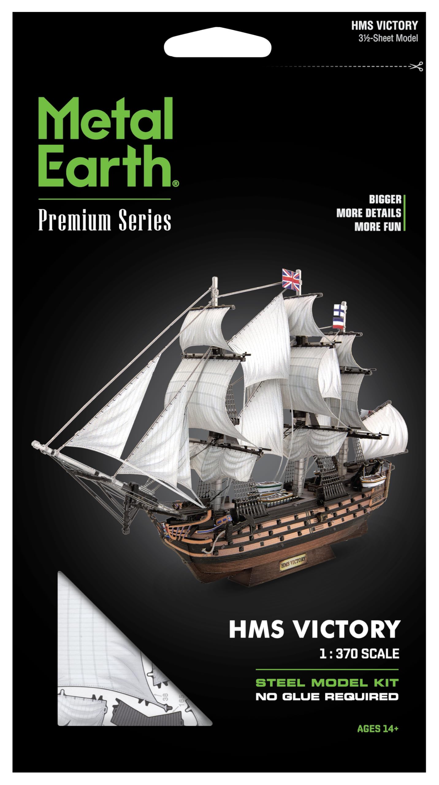 イタリアH.M.S社製キット完成品 Amazon.com: Metal Earth Premium Series HMS Victory 3D Metal Model