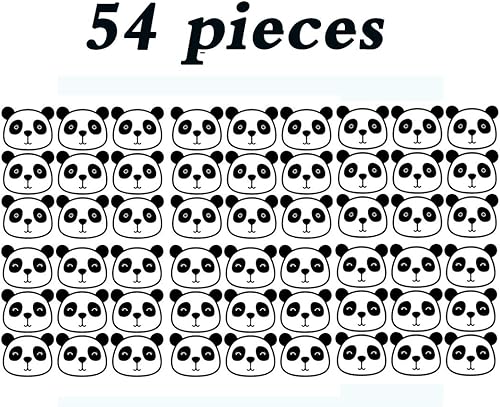 Miniatura 2 de 54 calcomanías de pared con diseño de panda, removibles, de vinilo, para cuarto de bebé, niños, niñas, decoración de pared