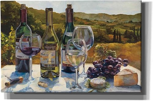 Epic Graffiti 'A Wine Tasting' por Marilyn Hageman, lienzo decorativo para pared, 26 x 40 pulgadas