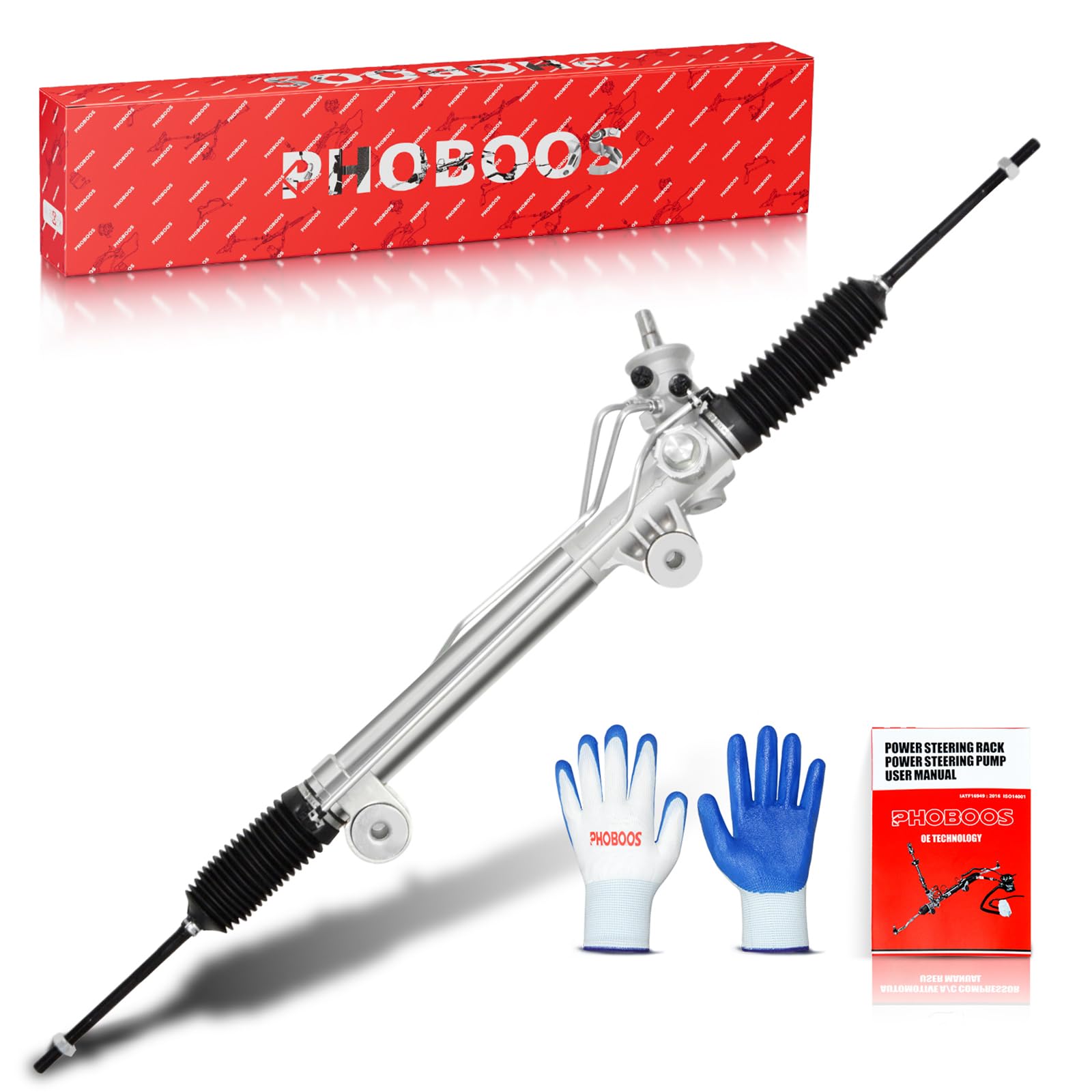 Photo 1 of PHOBOOS Hydraulic Power Steering Rack and Pinion Assembly Compatible with Chevrolet Silverado 1500 & GMC Sierra 1500 Classic, 1999-2007, New Unit, Leak-proof, Direct Bolt-On Fit, Ref. 97-1000