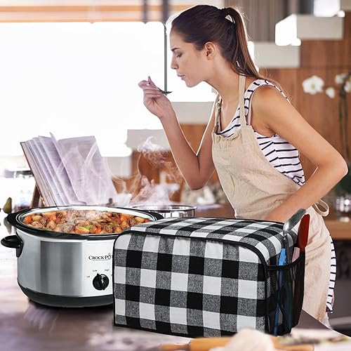 Miniatura 6 de BAGSPRITE Cubierta de olla de cocción lenta compatible con olla de cocción lenta y olla de cocción lenta Hamilton Beach 6, 7, 8 cuartos de galón,