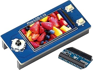 Waveshare 1.14inch LCD Display Module for Raspberry Pi Pico, 65K RGB Colors 240×135 Pixels IPS Screen, Embedded ST7789 Driver SPI Interface