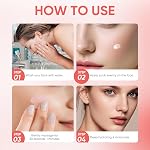 Pink Collagen Capsule Face Cream, Moisturizer Facial Cream for Night Care, Pink Capsule Face Creams for Firming & Anti Wrinkles 4.94 OZ