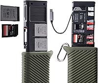 Vista 11 de PGYTECH CreateMate - Lector de tarjetas USB 3.2 CFexpress A, lector de tarjetas SD de 10 GBps para fotógrafo (CFexpress-A, negro)