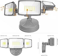 Vista 9 de Onforu - Luz de seguridad LED de 50 W, negra y blanca