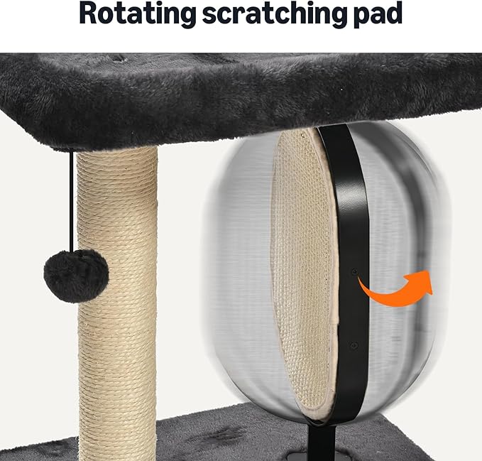 Rascador para gatos Amazon Basics gris 15.7 x 11.8 x 18.5 in miniatura 3